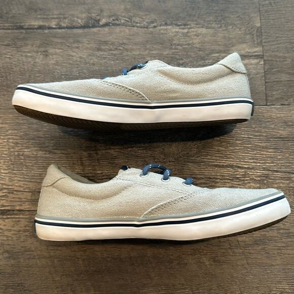 Sperry Little Boy 2 Gray Spinnaker Washable Canvas Boat Shoes - Picture 13 of 14